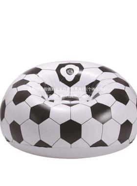 现货加厚充气不CSQ篮懒足球球沙发小户型家人居单人沙发成人可以