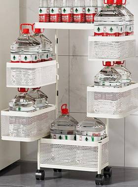 厨房小推车置物落地夹柜多层缝架冰箱小推卫生间超窄移动收纳UMB