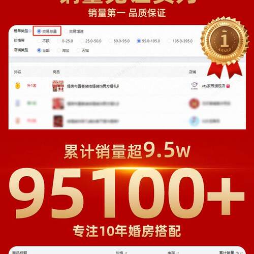 婚房布置全套装男女方农F968H9T6室村结婚套装饰新房客礼厅新娘卧