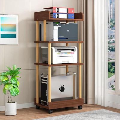 印置物架落地办室多公层可移动整YMM打理柜工位桌下电脑主机机托