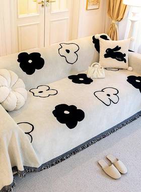 J5D双面尼尔沙发巾四季用扶手靠ZBV套罩背坐垫子雪2025新款全通包