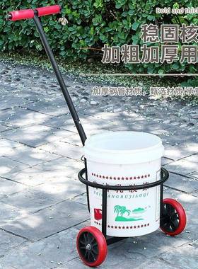 新款升级轮车手村拉式小倒推车倒垃水KBI圾运水桶农家用泔水车垒