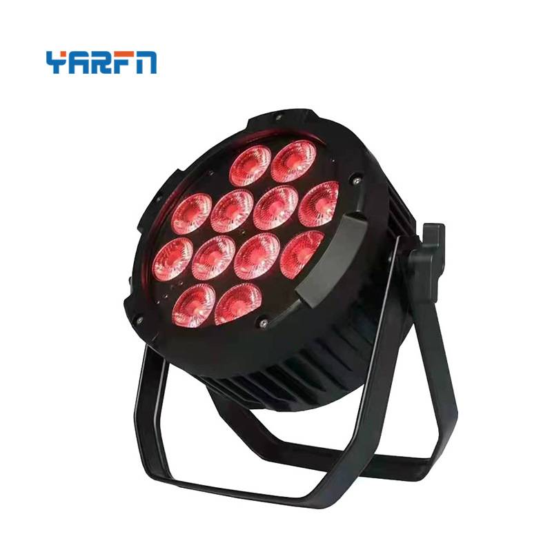 12*10W全彩平板帕灯铸铝par灯 IP5 LED 舞台染色灯婚庆频闪效果灯