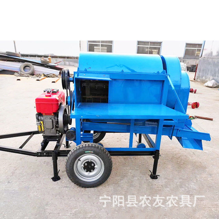 7.5kW电柴两用开瓣少脱粒机