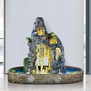 双面景观大型假山流水喷泉钟乳石摆件别墅花园庭院户外阳台鱼池