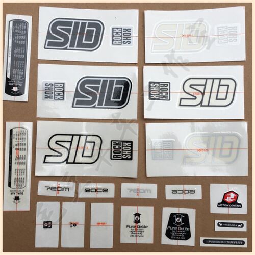 老款台湾产 SID fork气式避震前叉贴标原装贴纸 贴花 标贴 logo