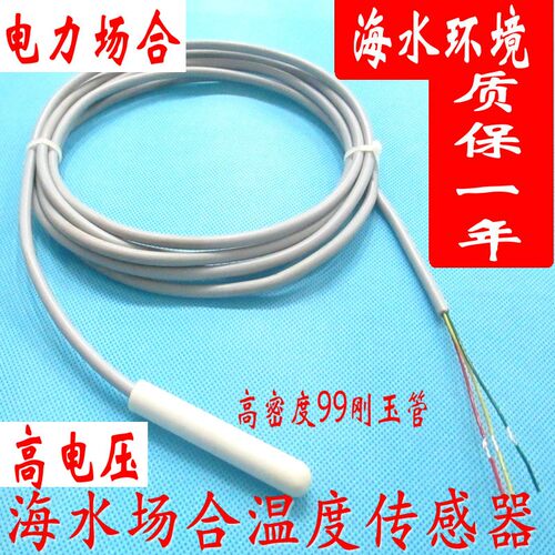 pt100陶瓷99刚玉测温传感器电力耐高电压PT1000铂热电阻耐磨探头