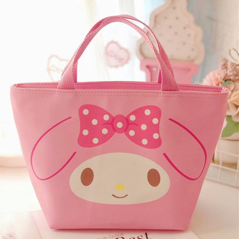 新可爱便当包团子生物保温饭盒袋PU皮革便当包学生上班族饭盒袋大