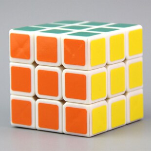 大雁轮回三阶魔方白色 专业竞速比赛专用魔方初学入门广州