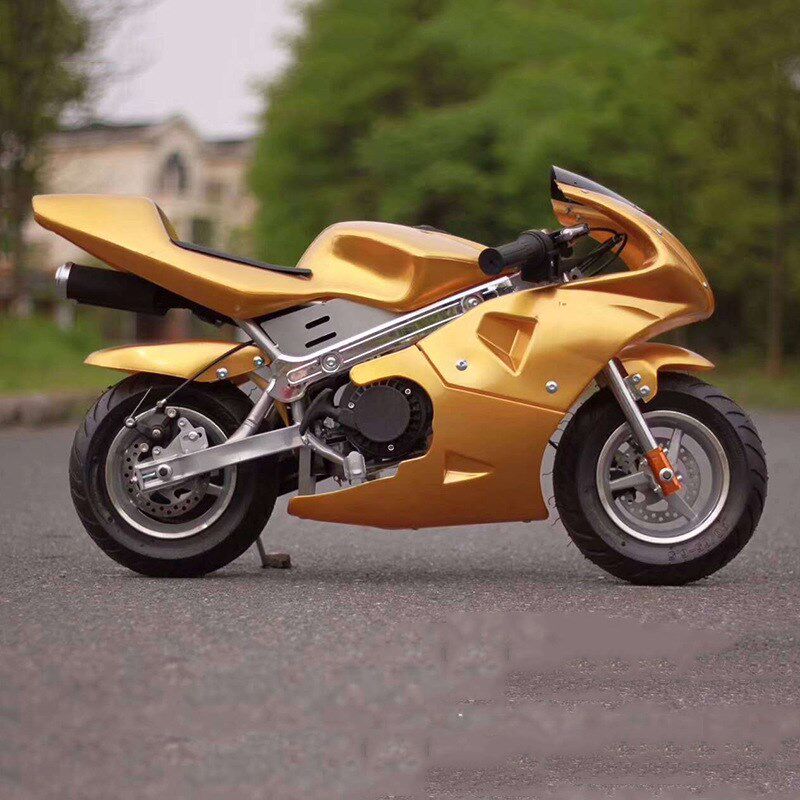 全新迷你儿童小跑车49CC2冲混合油4冲纯汽油电动款小摩托车小趴赛