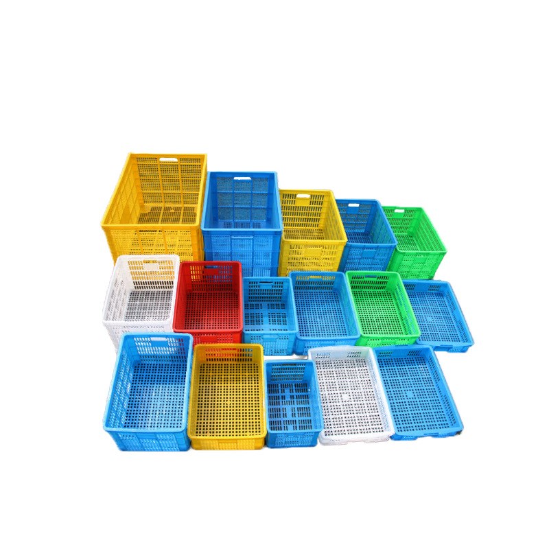 长方形加厚塑料周转筐大号箩筐水果收纳储物箱镂空筐物流货匡胶框