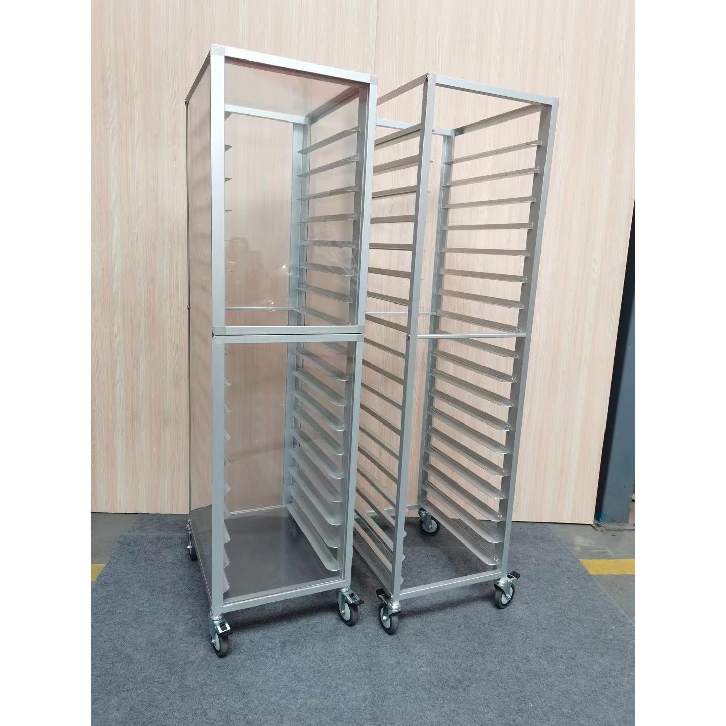 铝合金烤盘架子商用封闭式多层面包烤盘收纳架烘培架子车饼盘台车