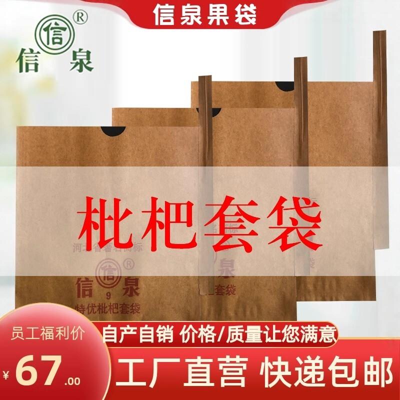 包枇杷果套袋专用袋双层琵琶果树袋防虫耐雨淋加厚枇杷果牛皮纸袋