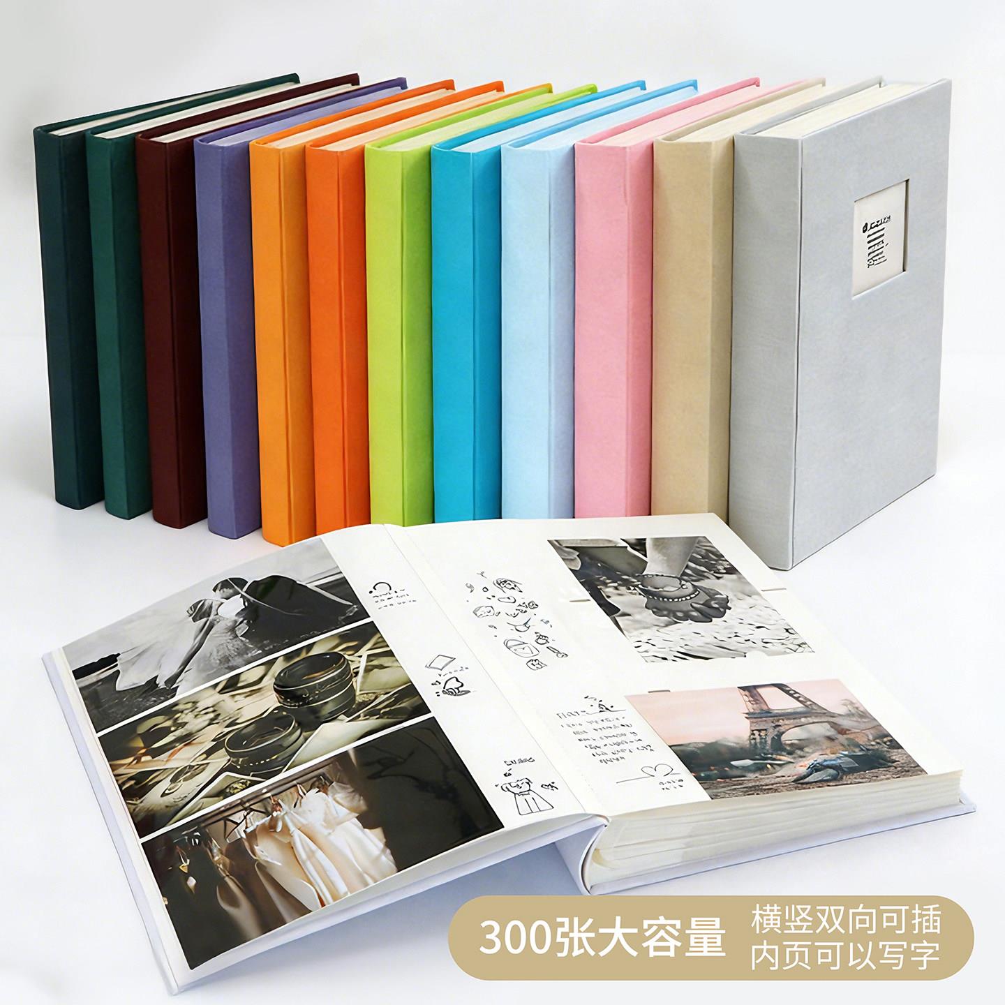 韩国6寸家庭插页式相簿4r相簿六寸大容量300张影集宝宝照片成长册图片