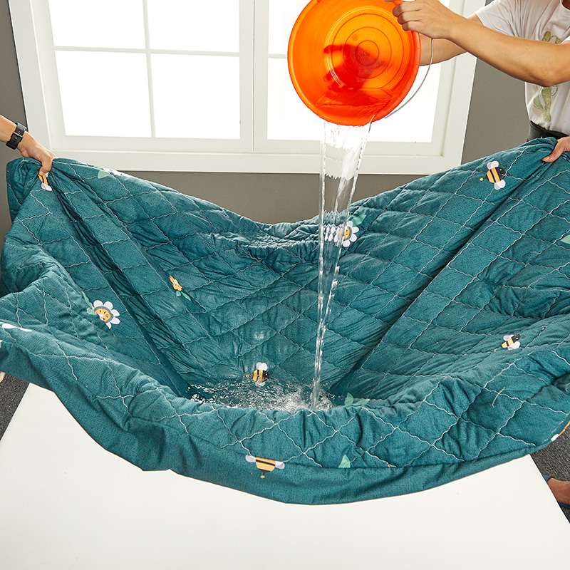 防水加厚夹棉床笠单件隔尿床罩床单防滑固定1.P8m席梦思床垫保护