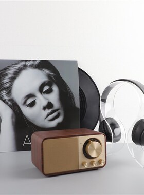 新中式简约创意道具黑胶唱片样板间书G房书架创意摆件客厅饰品摆