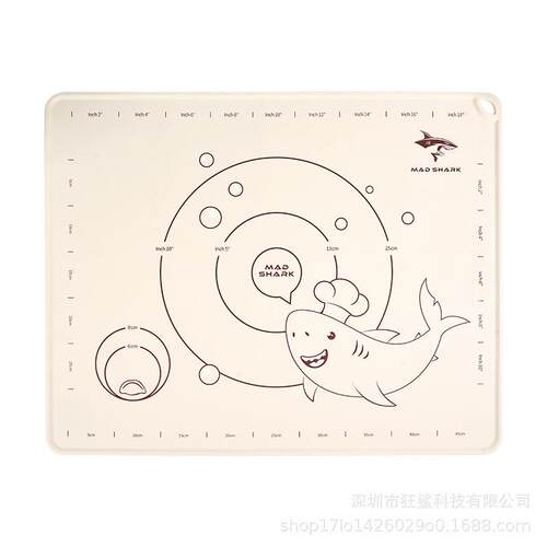 狂鲨面板做馒头包子的揉面垫加厚食品级硅胶擀面和面垫CFCM001