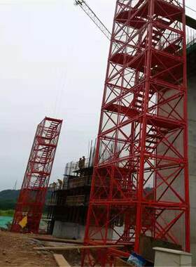 建筑安全梯笼桥梁安全爬梯组合式梯笼基坑框架施工梯笼箱式爬梯