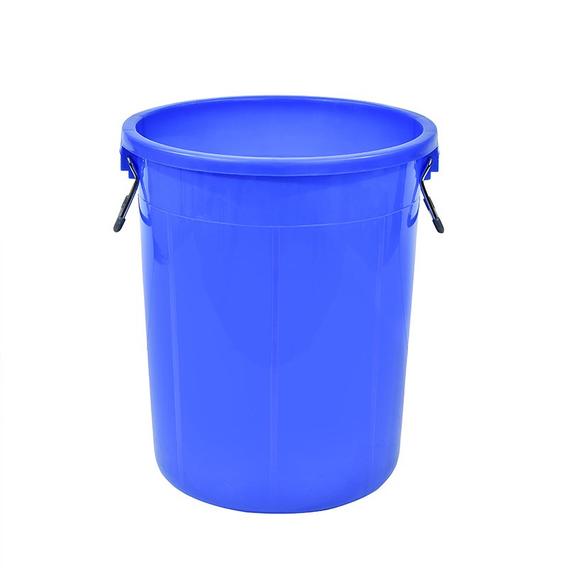 天裕加厚塑料圆形水桶白色大号带盖发酵桶室内外垃圾桶大容量