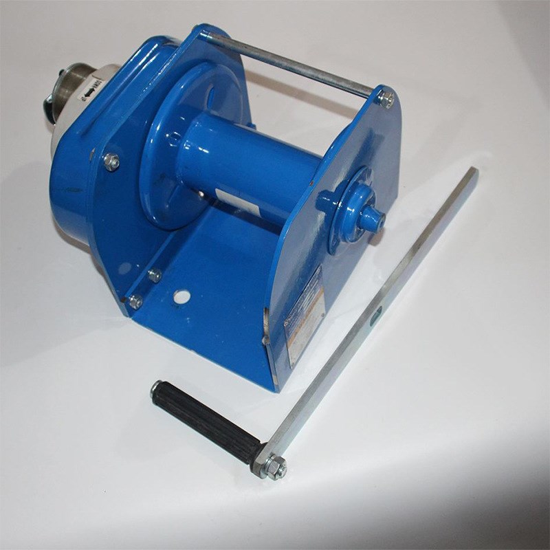 重型手摇绞盘双向自锁钢丝绳小型手摇汽车绞车小型便携牵引卷扬机