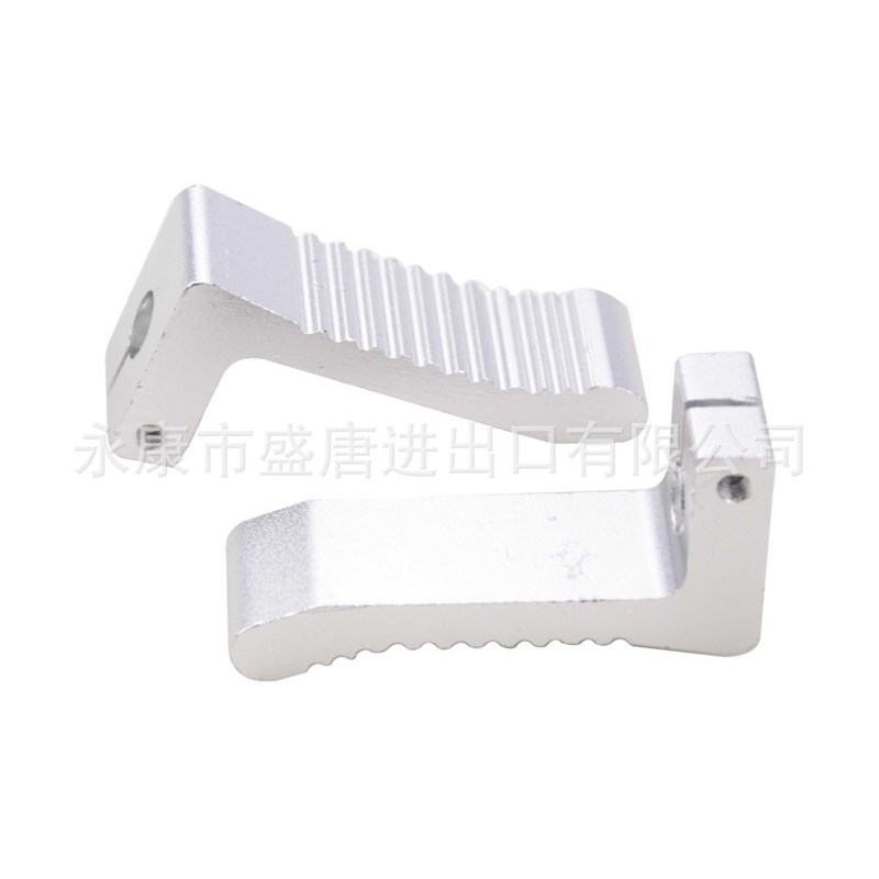 GOOFIT 1 对小脚钉 7 形脚踏板替换 2 冲程 47cc 49cc  银色