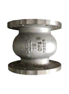 HC41H/F-16C/P碳钢法兰消声止回阀逆止阀304不锈钢立式单向阀DN50