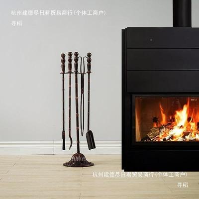 火炉壁炉子工铲子BRH火钩火钳刷铁烤炉具用具四件艺套