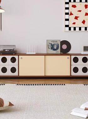 古风中实木落地电视柜设计师样板间小户型客端厅家用高JUF复视古