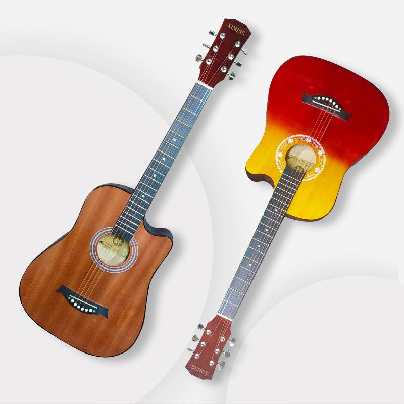 民谣单板吉木他38寸寸41Gu成itar新38寸手自学人入门级练习吉他乐