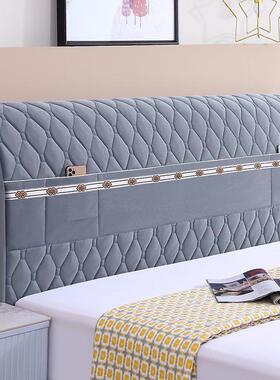 约加罩双软包床头新款简单保护套AL101957全包厚木简花