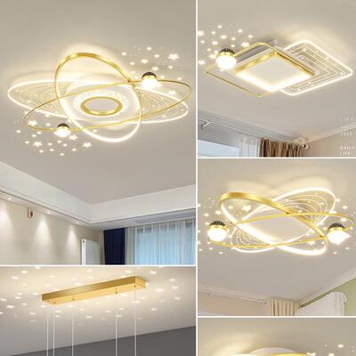 客厅灯顶现代简大气奢轻星空吸RLG顶灯创意广东中山灯约具组合套