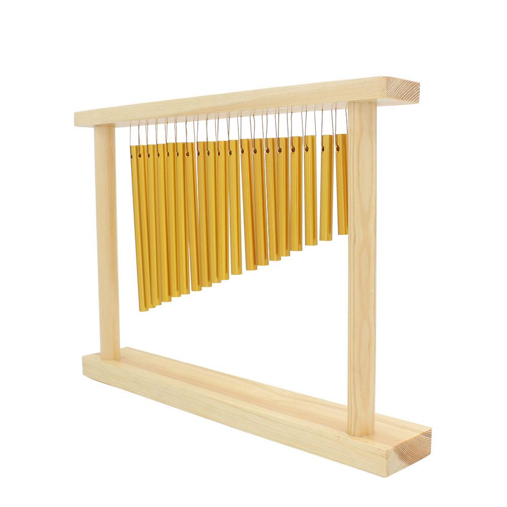 奥尔夫乐器20音铃JZ87风实木框架风铃音乐演伴奏束响出铃音编钟排