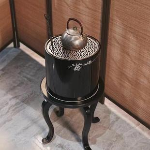 立木堂松北雪美木火钵碳炉茶几833组合套装围炉煮茶空间复古茶碳