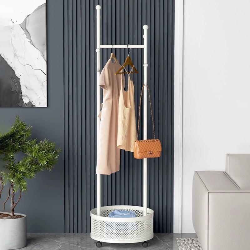 衣落地客卧室挂衣架厅室内奶油风移动用简约衣帽架家1挂衣架服架