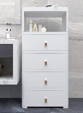 品简雅易卧收柜抽屉式塑料小床头柜室客厅办公MQ-4555桌下置物纳