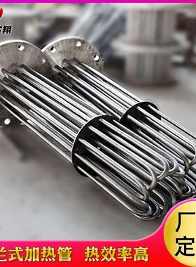 6发0kw法兰电热管导油热油水箱电加热棒炉水箱热管加不锈钢HPJ发