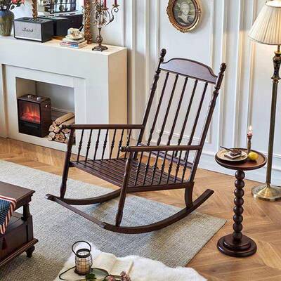 法式复古风懒人摇椅TY-25121用小户型客逍厅单人家沙发摇椅阳台全