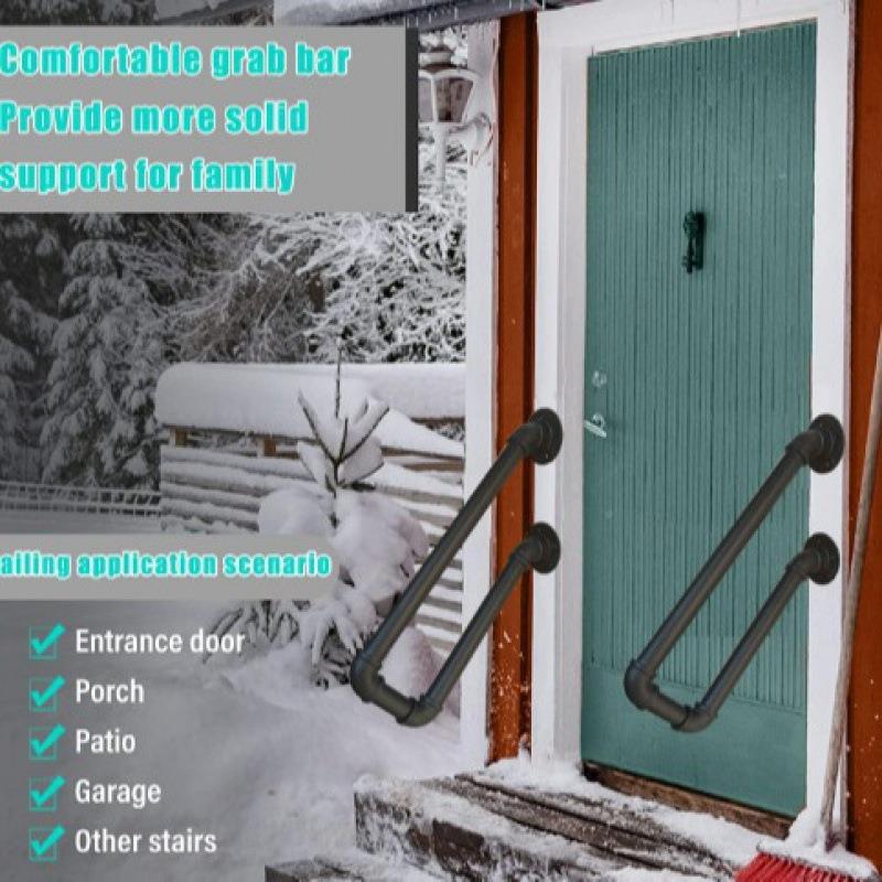 户外全栏20240425杆安扶手壁挂式扶管形车库适合户外手车库入口台