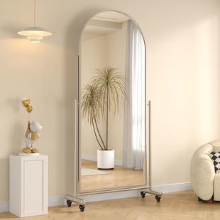 装全身镜可动移健身房带TFL轮舞蹈镜可调服店节落地试衣镜