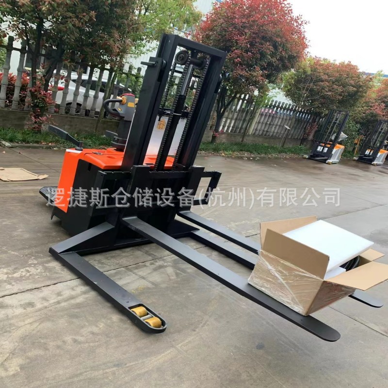 全电动站驾式宽支腿堆高车