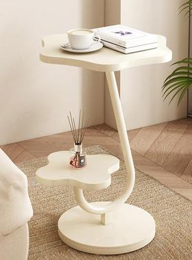 边几客厅家用22023-10-05新款网型红奶油风户沙发边2几小茶几床小