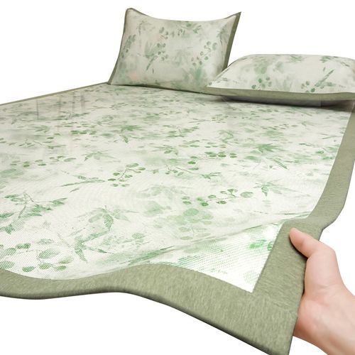 2025新款夏季冰丝凉席藤竹席夏天学生宿舍单人可机洗双面冬夏两用