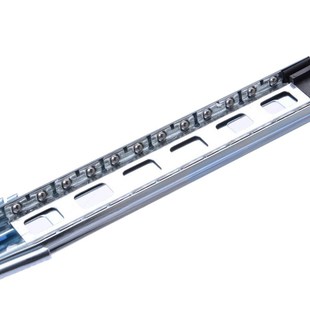 迪斯威厂家10寸45宽阻尼三节抽屉滑轨钢滚珠缓冲伸缩导轨轨道