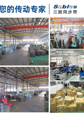 Sables三阪 1040-D5M双面齿橡胶同步带 双面HTD齿型传动皮带