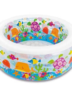 INTEX58480充气游泳池儿童趣味水池家庭宝宝戏水池海洋球池钓鱼池