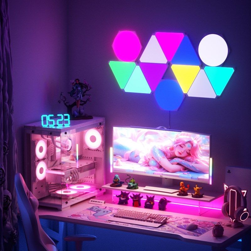 超薄量子灯奇光板星座灯线条灯拾音电竞氛围灯智能小夜灯