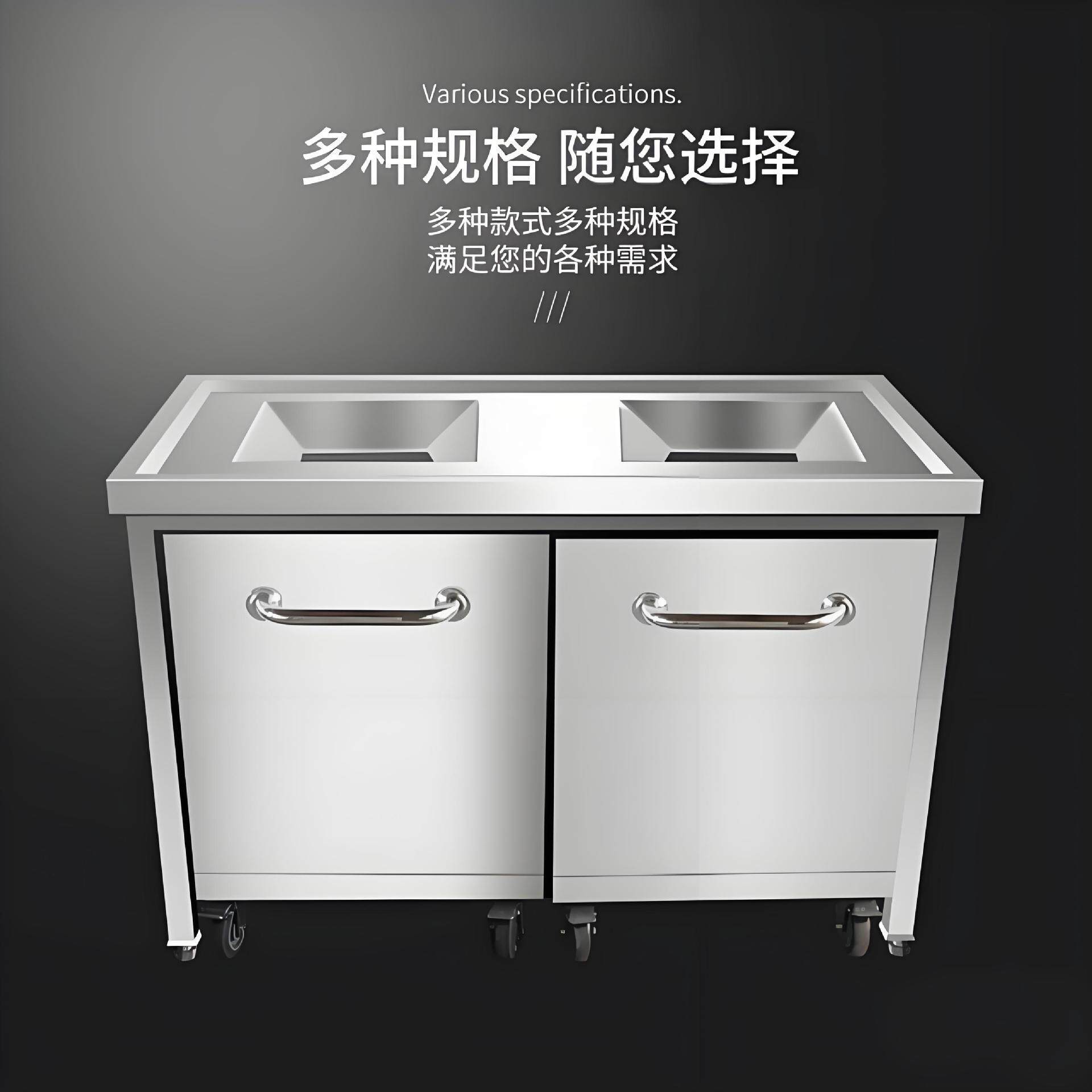 商用残食台收残车收污台餐厅厨余垃圾不锈钢酒店食堂泔水车回收车