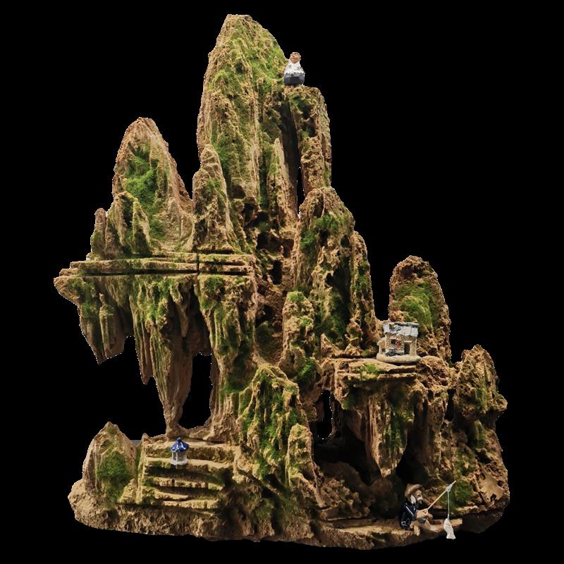 天然吸水石上水石原石假山盆景配石奇石室内装饰小摆件天然假山盆