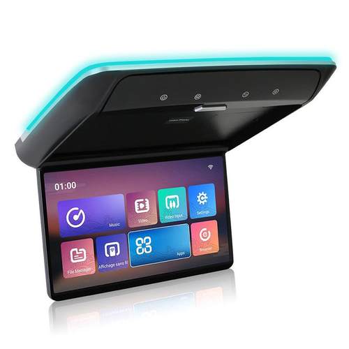 触屏663813.3寸通D用载显吸顶电视安卓示器HMI输入后排车娱乐安卓