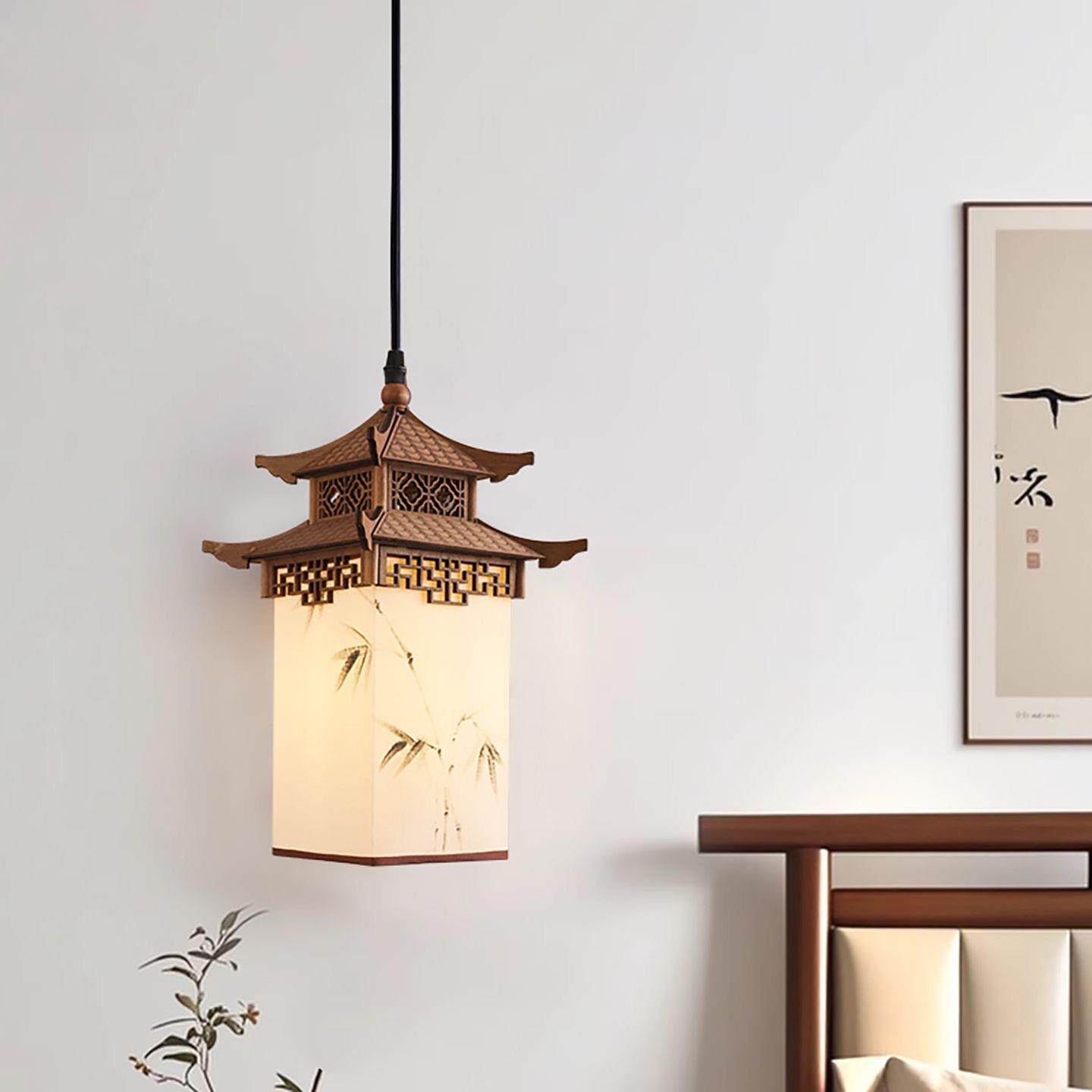 宋美学装吊饰吊灯新617中式仿古风子灯古建筑六式角凉亭过房道玄